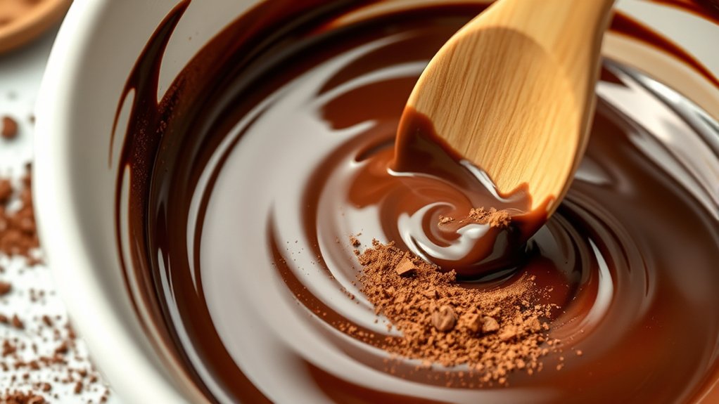 achieve smooth glossy chocolate