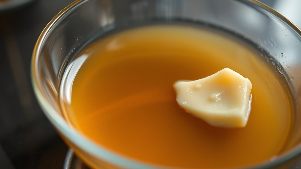 bloom gelatin melt butter