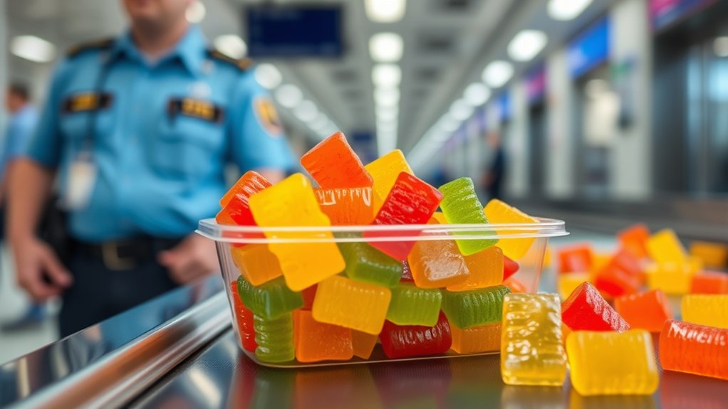 bring gummy candy securely