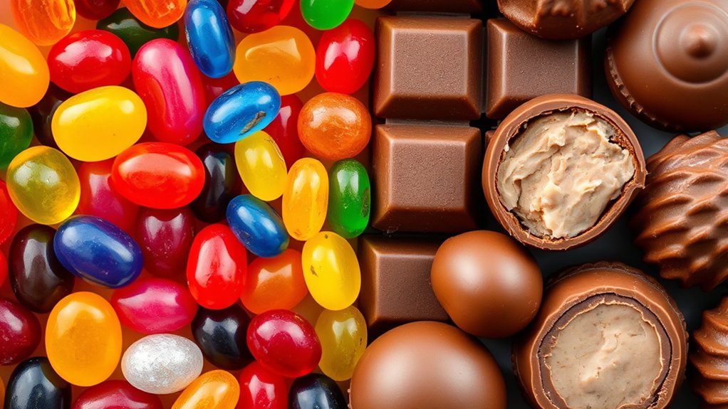 candy and chocolate ingredients