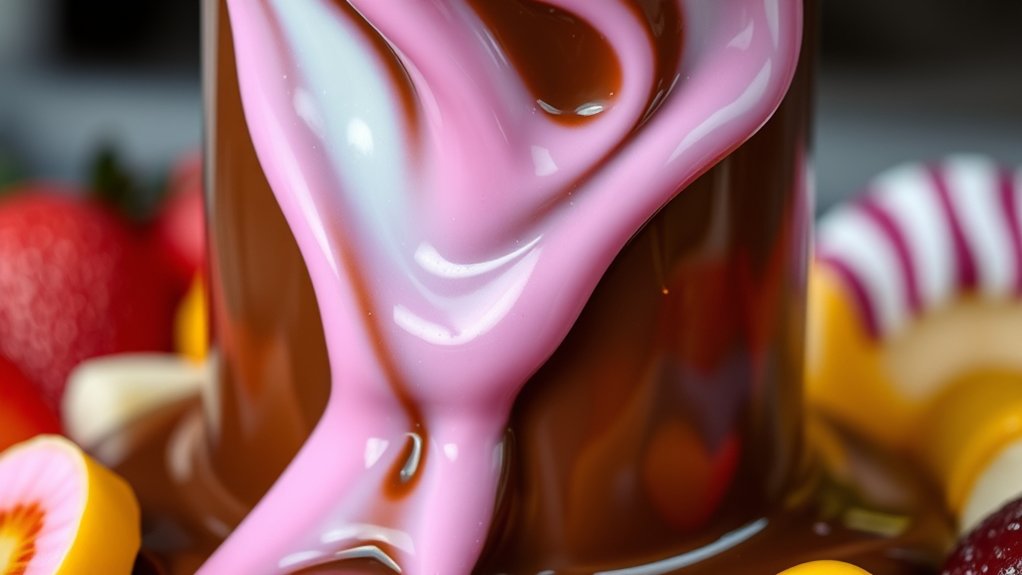 candy melts in fountain