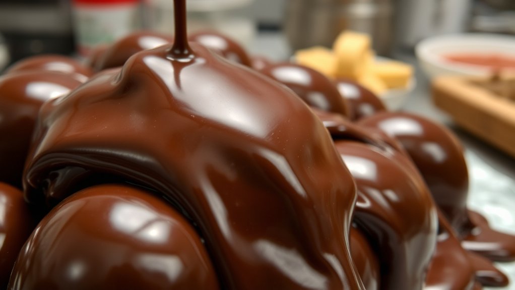 chocolate coating enhances presentation