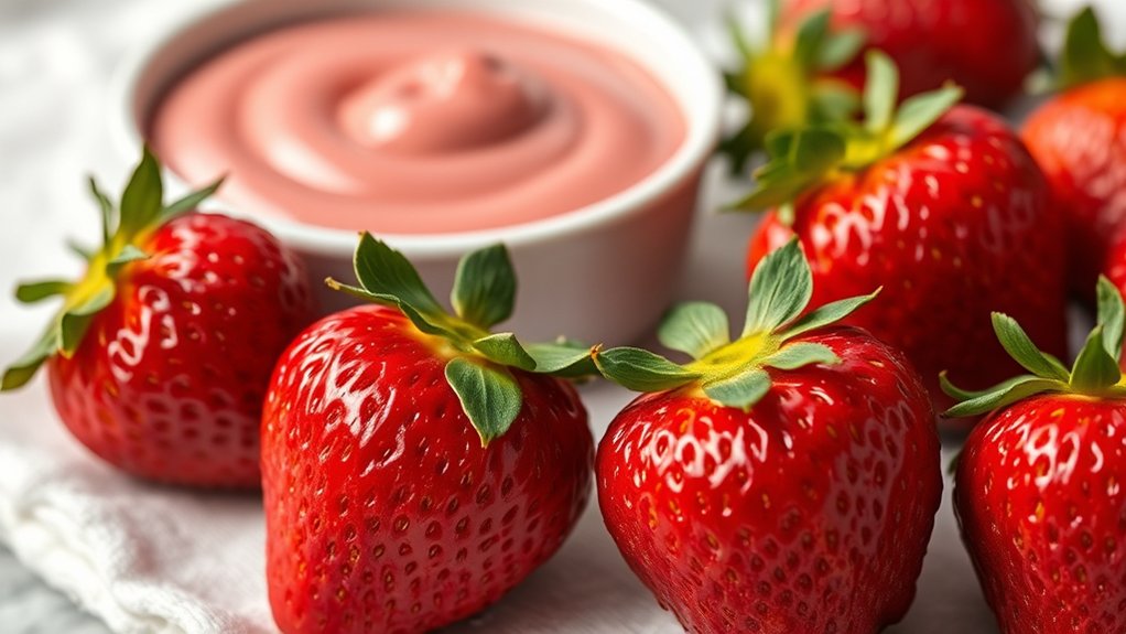 choose ripe fresh strawberries
