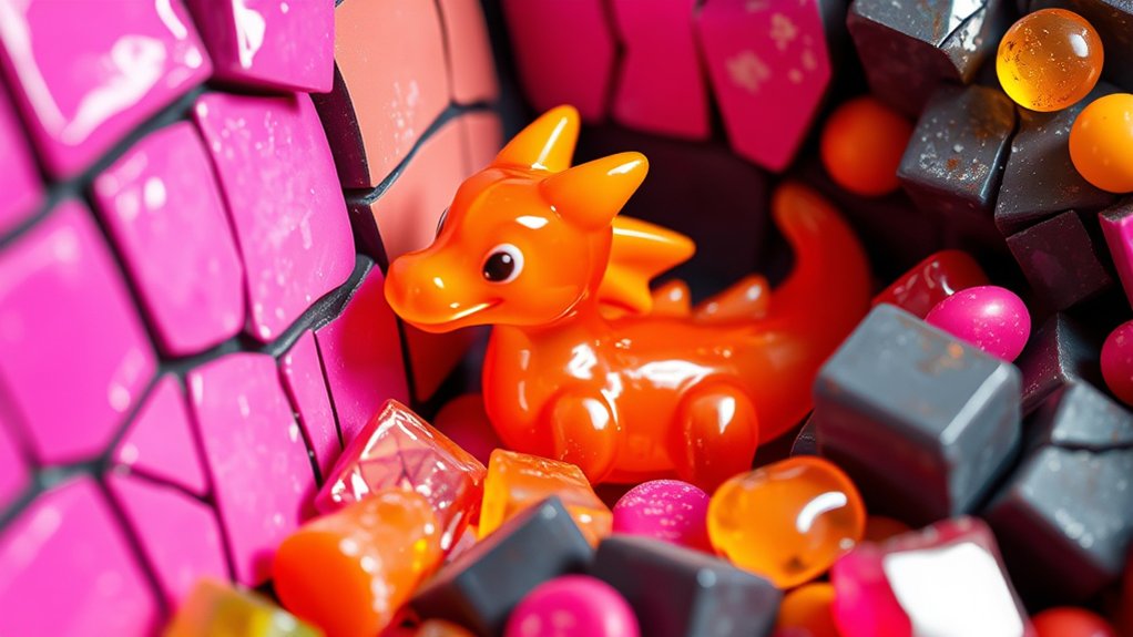 clear barriers for gummy dragon
