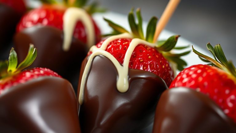coat strawberries with melts