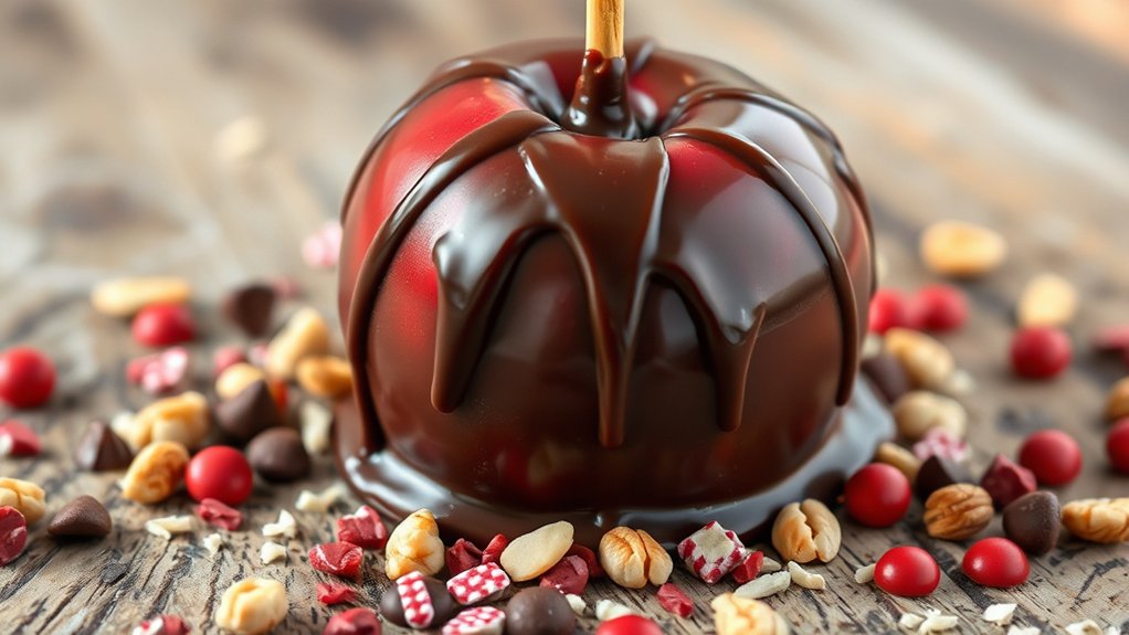 create delicious chocolate apples