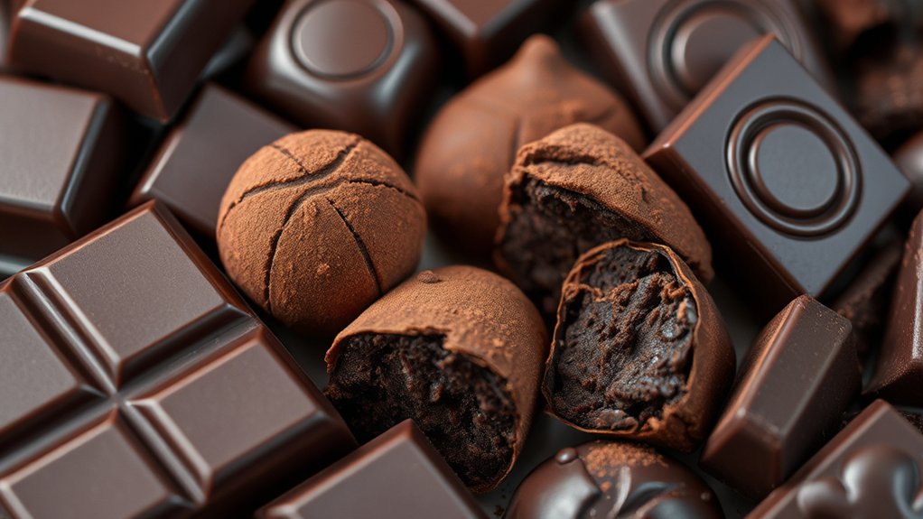 dark chocolate candy types