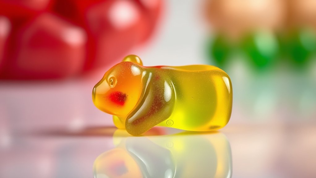 digesting gummy candy