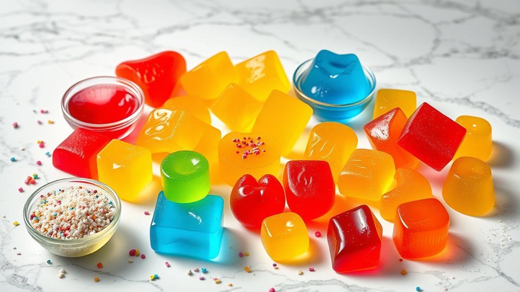 flavorful colorful gummy combinations