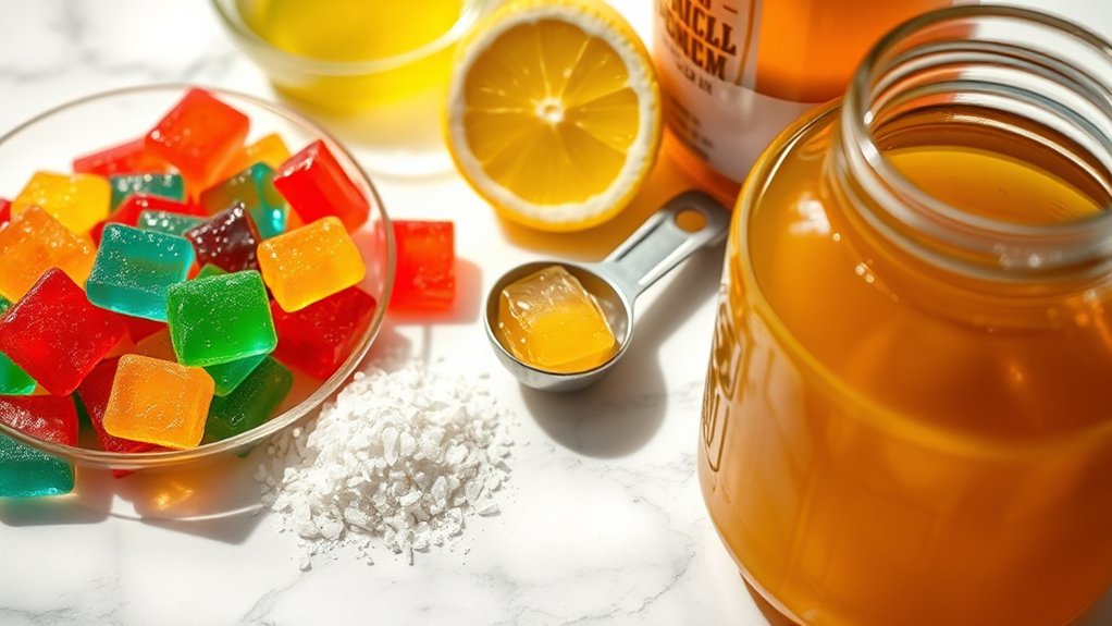 gather ingredients for sour candies