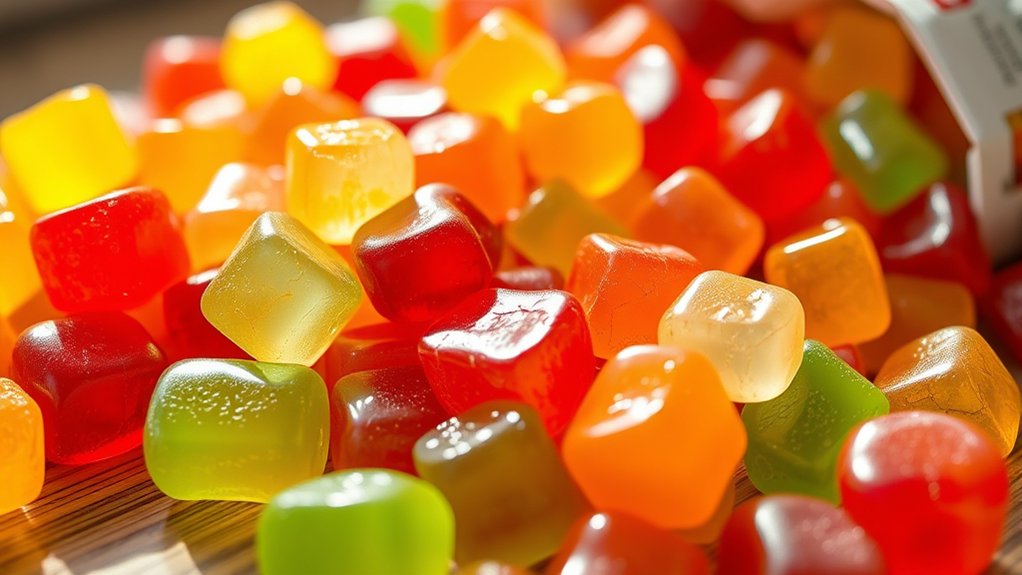 gummy candies melt easily