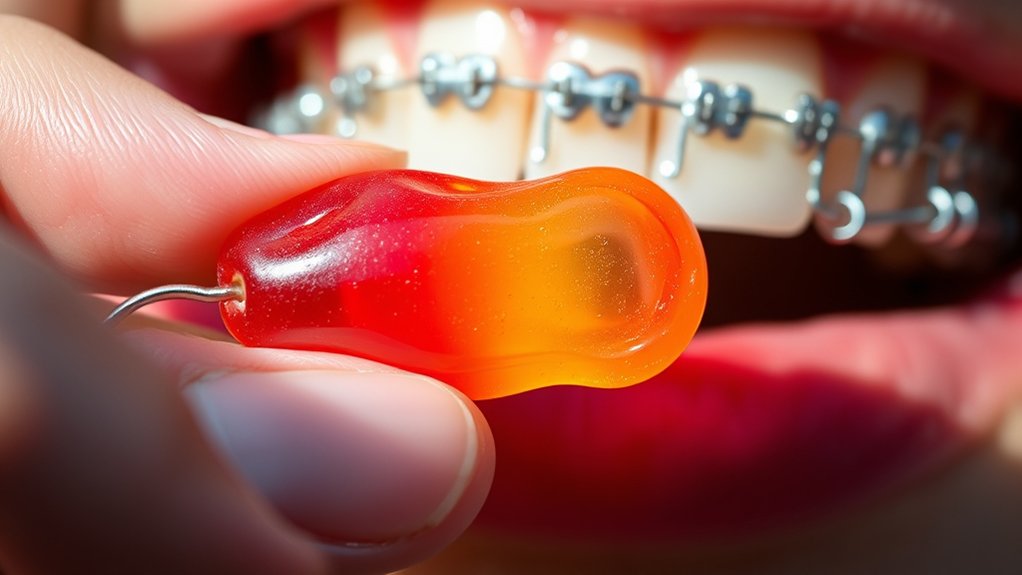 gummy candies with braces