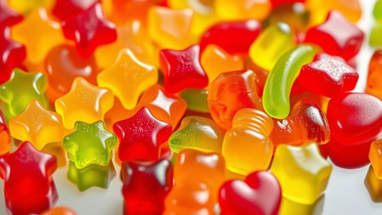 gummy candy dessert selection