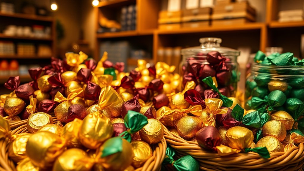 hand wrapped artisanal chocolates