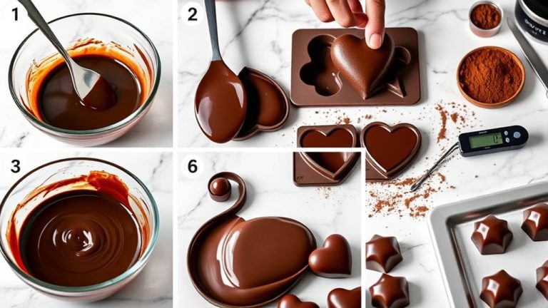homemade chocolate candy steps