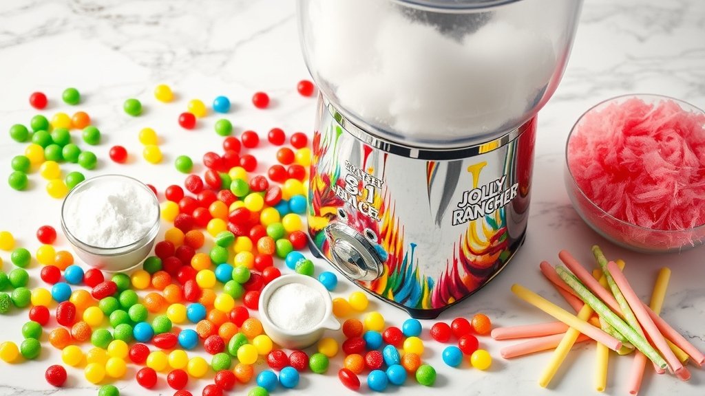 how to make cotton candy with jolly ranchers