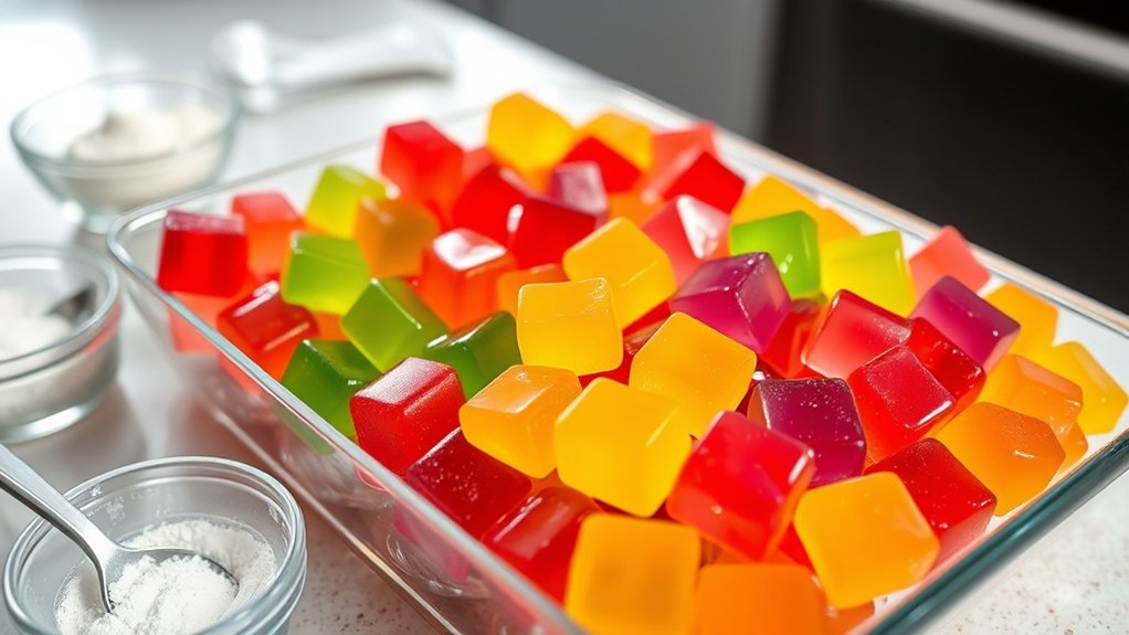 make colorful gummy candies