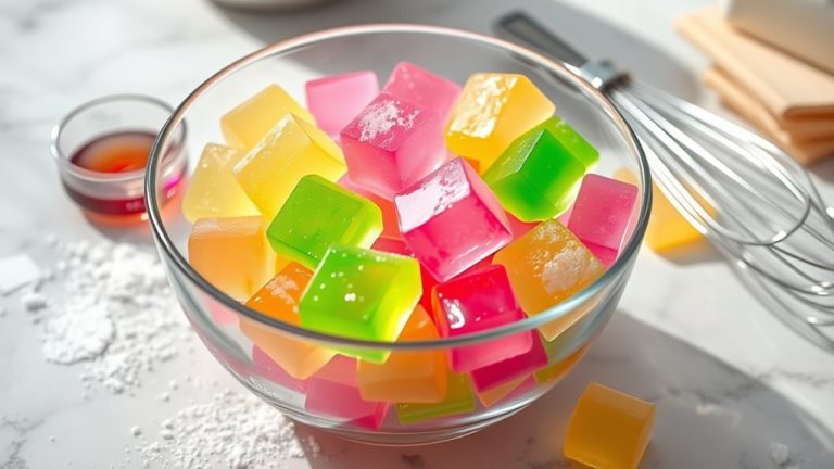 making homemade gummy candies