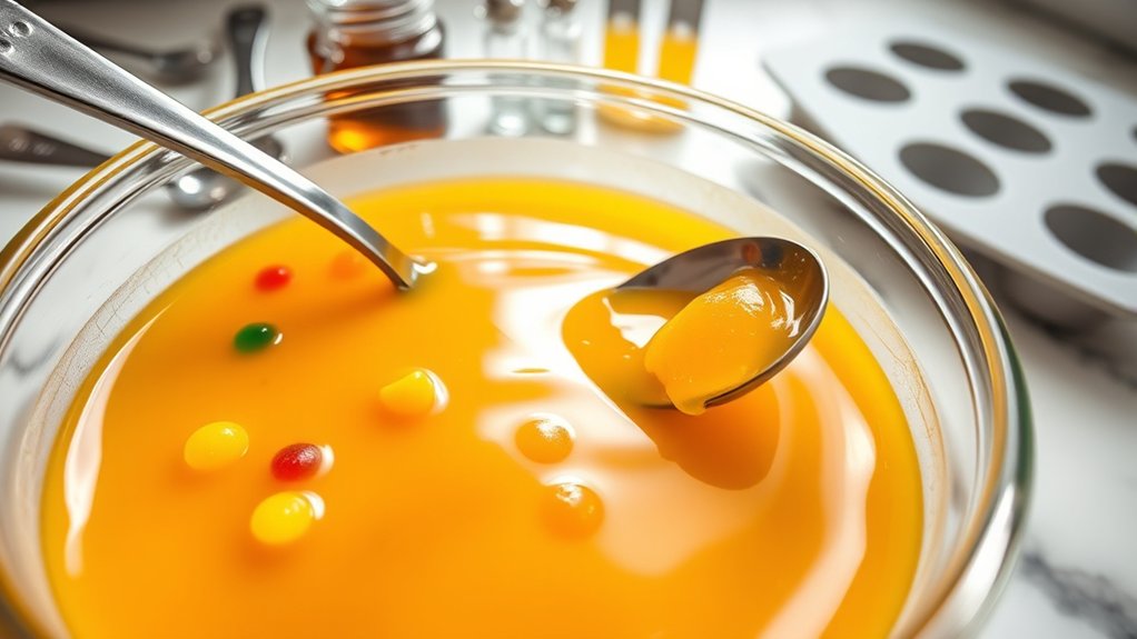 mix flavor dissolve evenly
