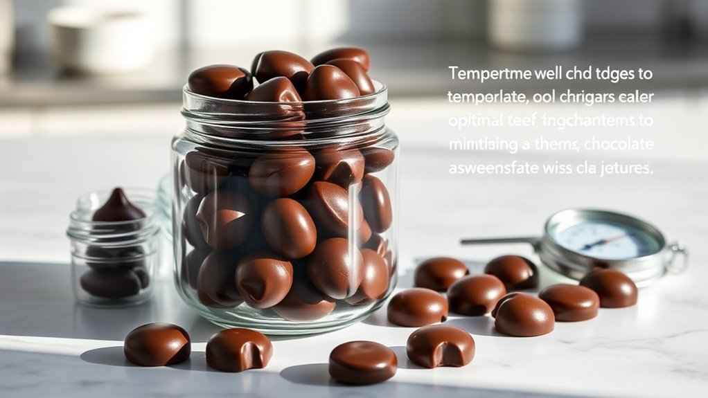 optimal temperature preserves chocolate