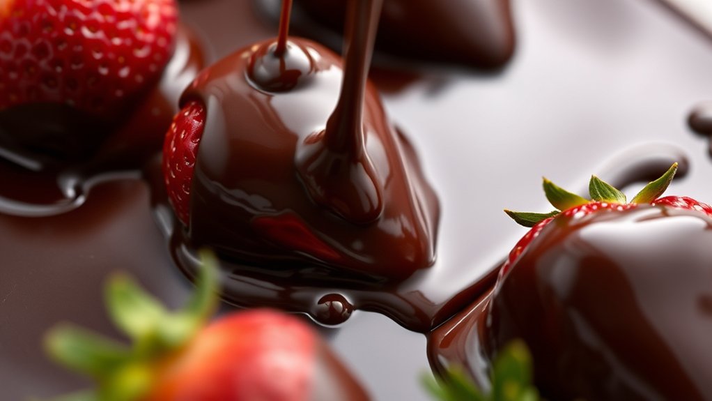 perfectly tempered chocolate coating