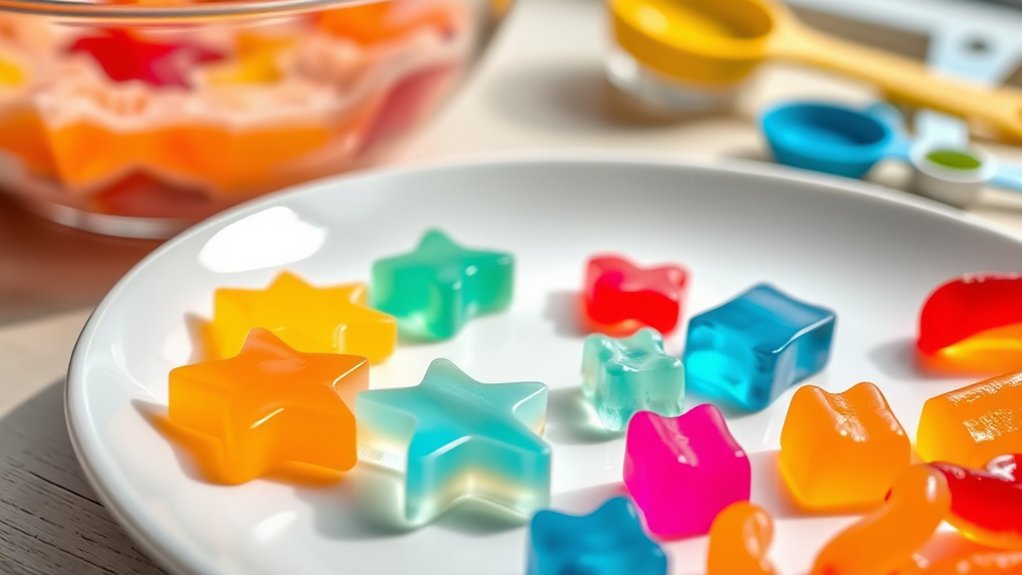 precise careful gummy making