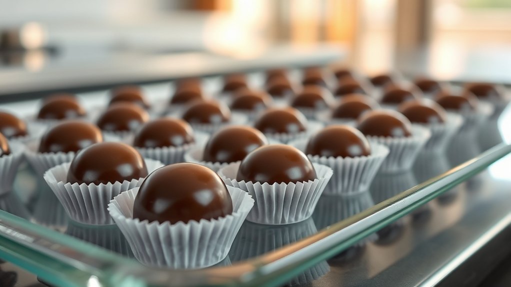 proper cooling for shiny chocolates