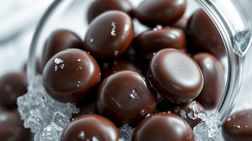 properly freeze chocolates carefully
