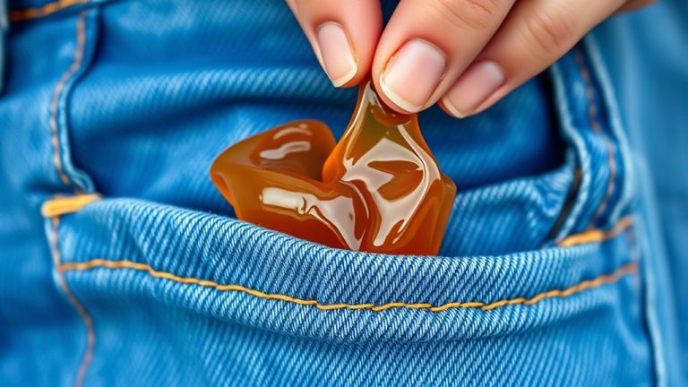 removing gummy candy stains