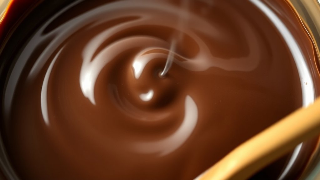 smooth glossy uniform melt