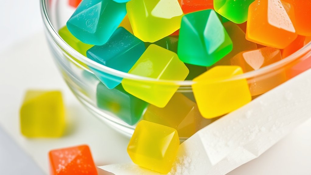softening sour gummies gently