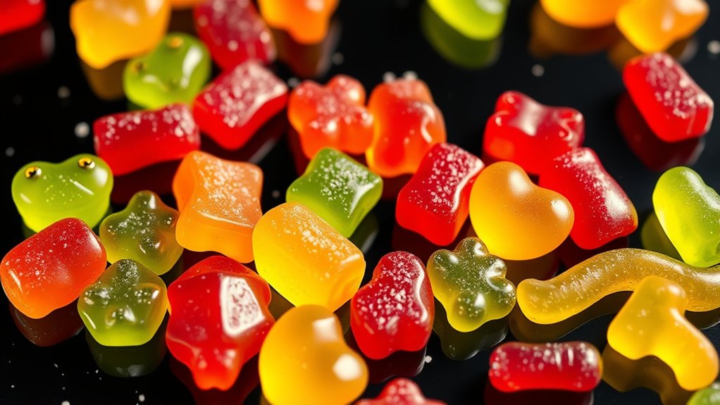 sweet chewy colorful treats
