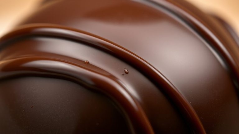 sweet chocolate coating layer