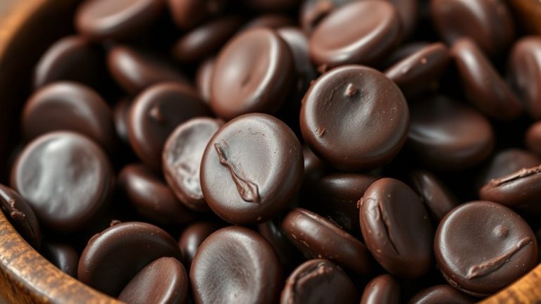 sweet edible chocolate bits