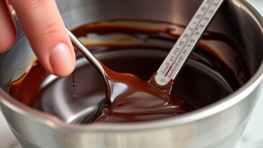 tempered chocolate s glossy finish