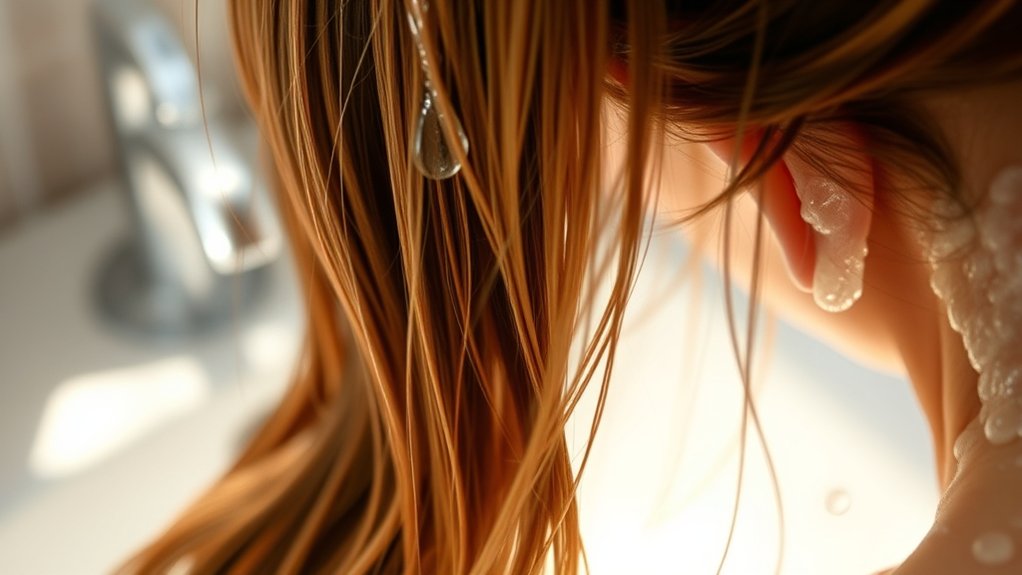 wash shampoo rinse thoroughly